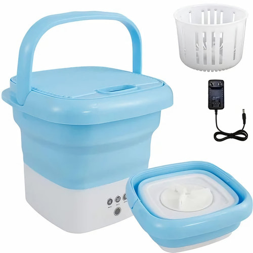 عکس محصول مینی لباسشویی تاشو مسافرتی مدل folding washing machine