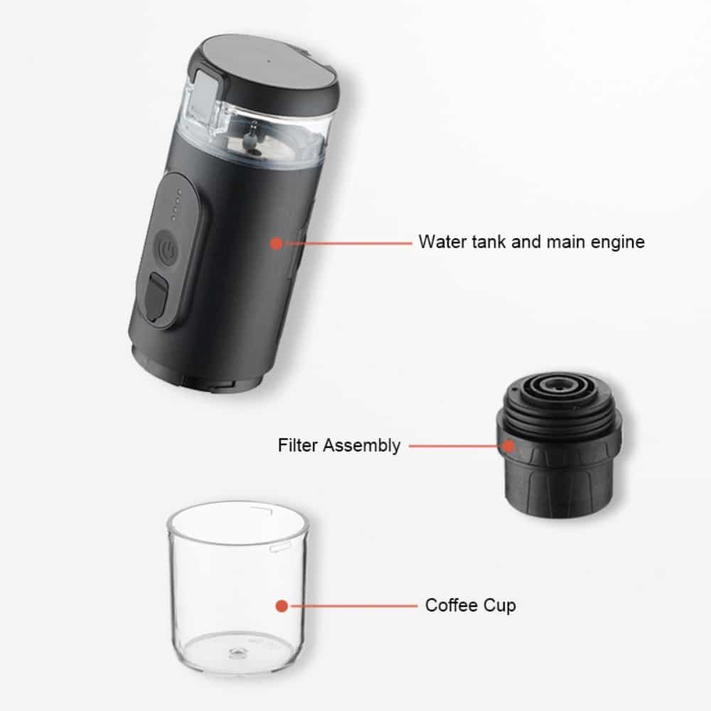 عکس محصول مینی اسپرسو ساز شارژی شیائومی Mini Espresso CF-1801BGC