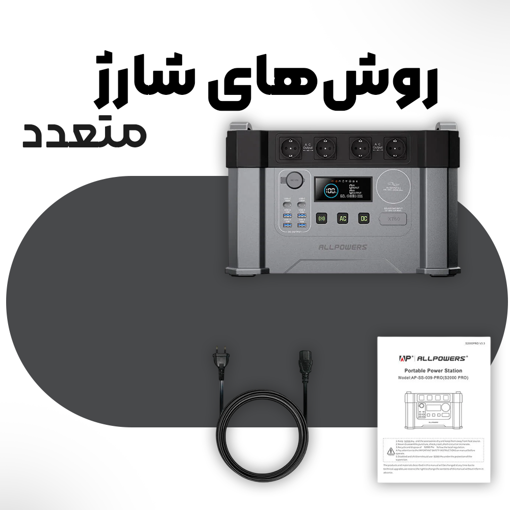 خرید پاور استیشن قابل‌حمل ALLPOWERS مدل S2000 Pro