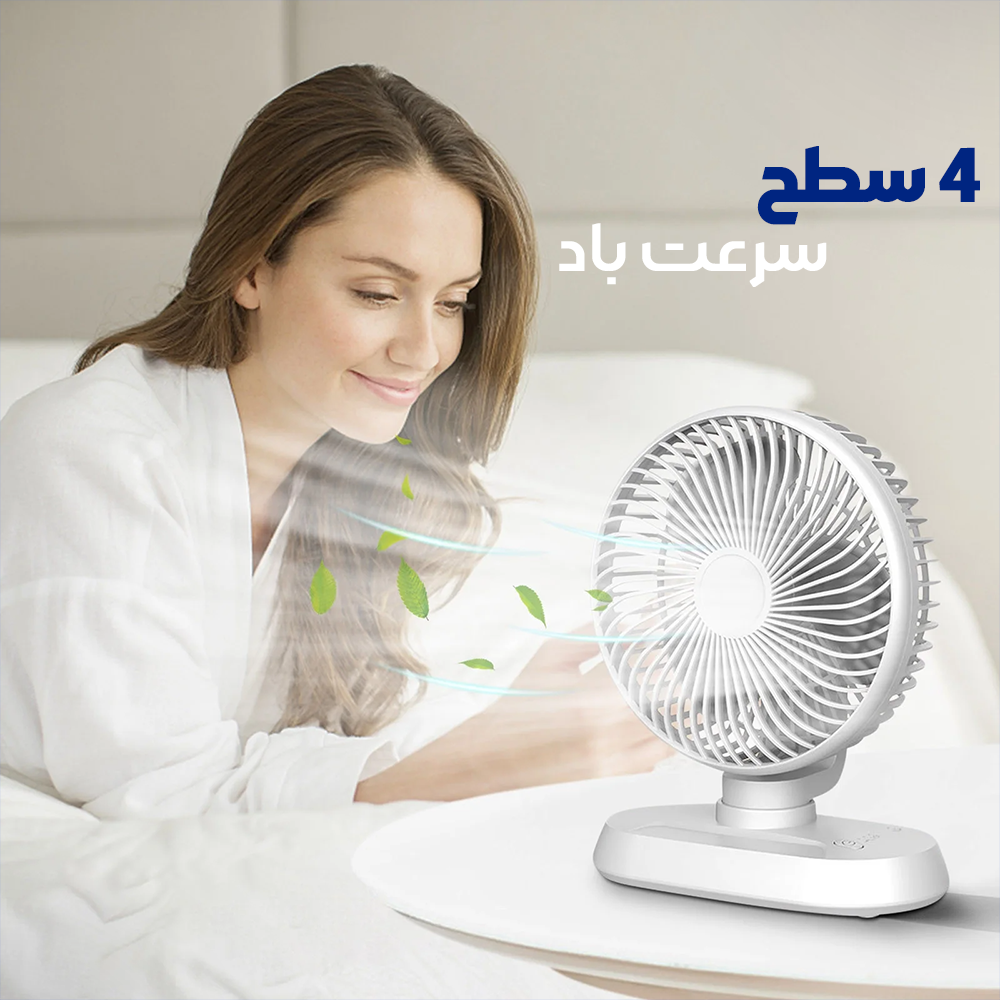 خرید پنکه شارژی رومیزی شیائومی Miwaing مدل HX-288